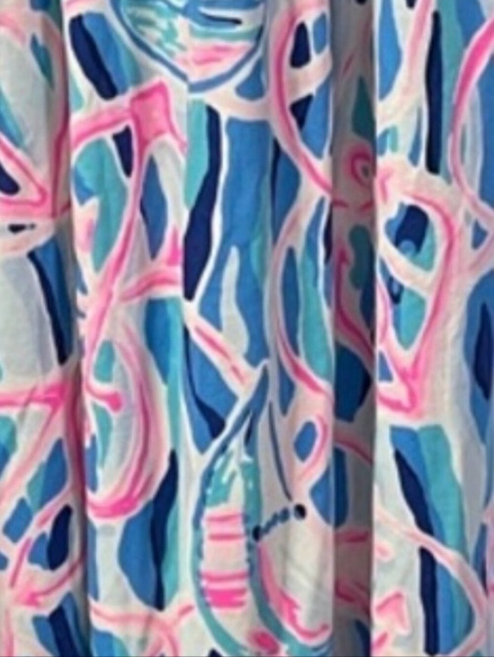 Lily Pulitzer Blue & Pink Printed Maxi Skirt - Picture 3 of 5